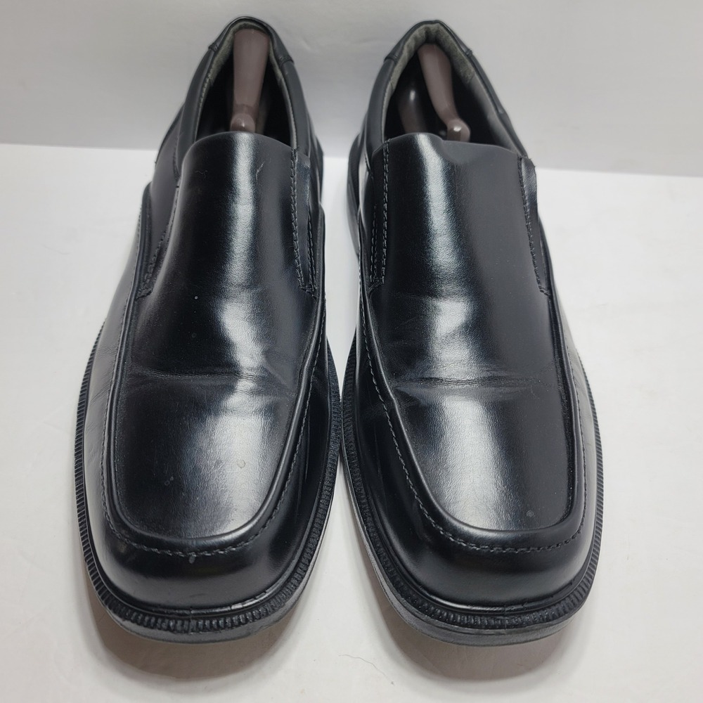 Deer Stags Brooklyn Men 13W Black Slip On Loafers 902 Collection Square Toe Shoe